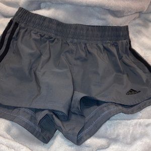 Adidas small grey athletic shorts